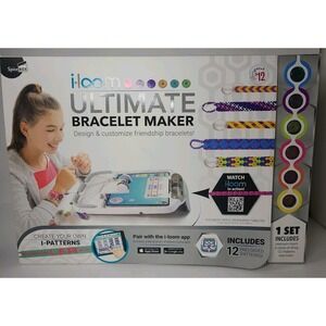 i-Loom Ultimate Bracelet Maker Friendship Bracelet Kit 12 Patterns Craft Set